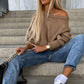 🔥Limited Time 50% OFF🔥Women's Solid Knitted Round Neck Sweater