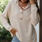 Women’s Trendy Solid Color Hooded Long Sleeve Top