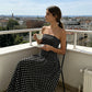 Women’s Fashion Polka Dot Strapless Dress