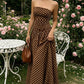 Women’s Fashion Polka Dot Strapless Dress