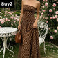 Women’s Fashion Polka Dot Strapless Dress
