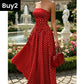Women’s Fashion Polka Dot Strapless Dress